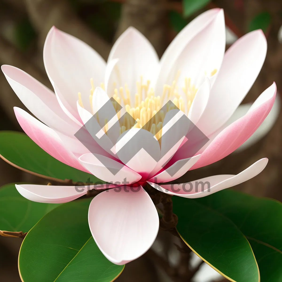 Picture of Pink Lotus Blossom in Garden Pond