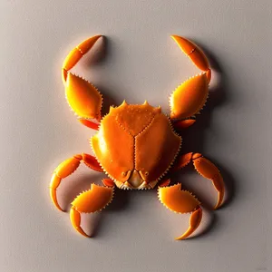 Close-up view of a Rock Crab - Arthropod Invertebrate