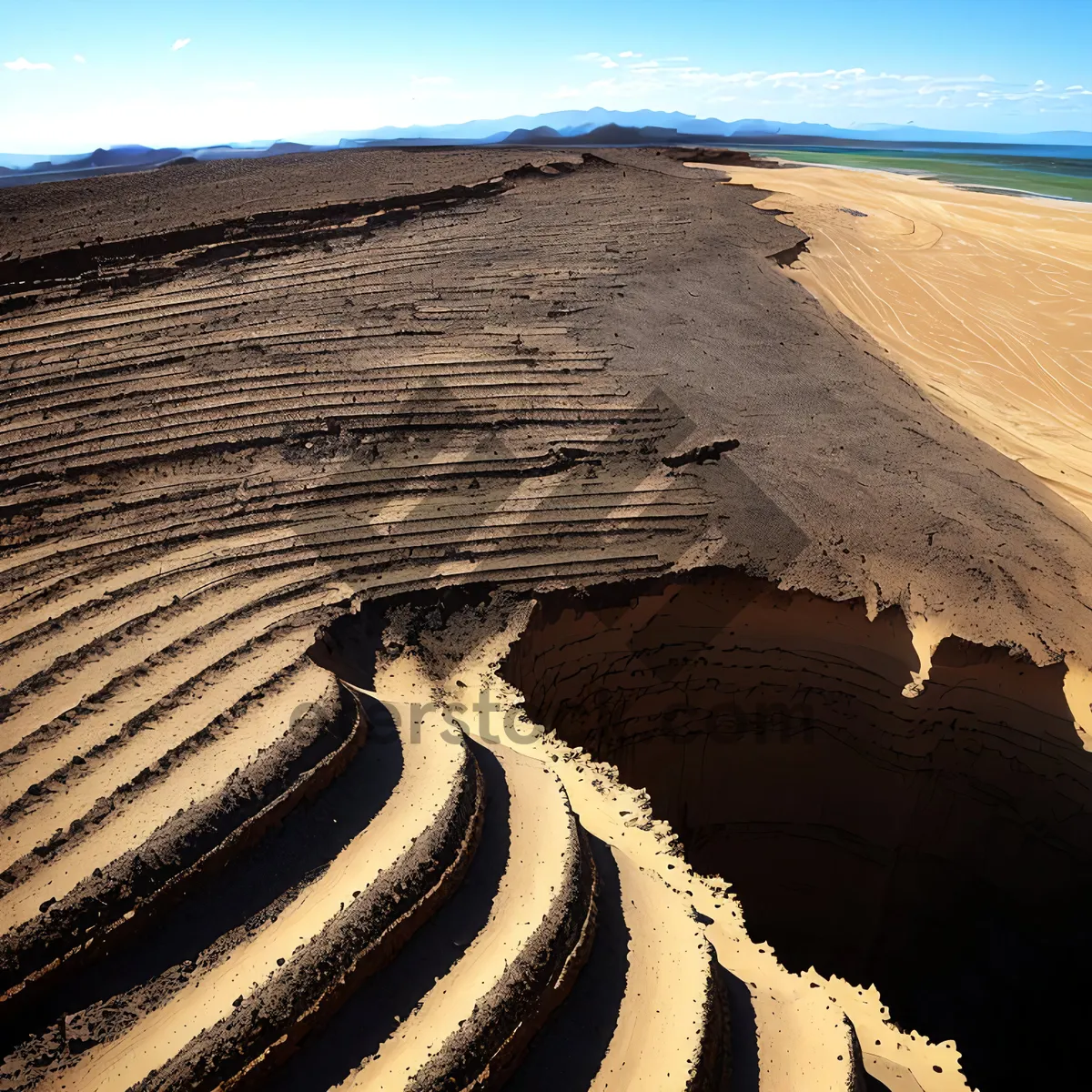 Picture of Dry Desert Dune Landscape Travel Photography