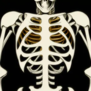 Anatomical Health: 3D Skeleton Charm for Health Conscious Individuals