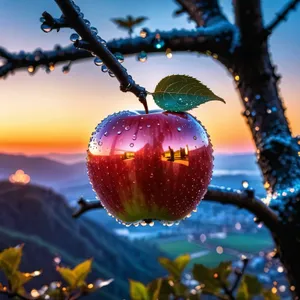 Shiny Winter Fruit Decoration for Holiday Celebration