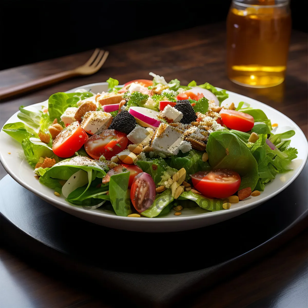 Picture of Fresh and Delicious Vegetable Salad with Snow Peas