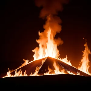 Fiery Blaze: Burning Coal Ignites Explosive Power