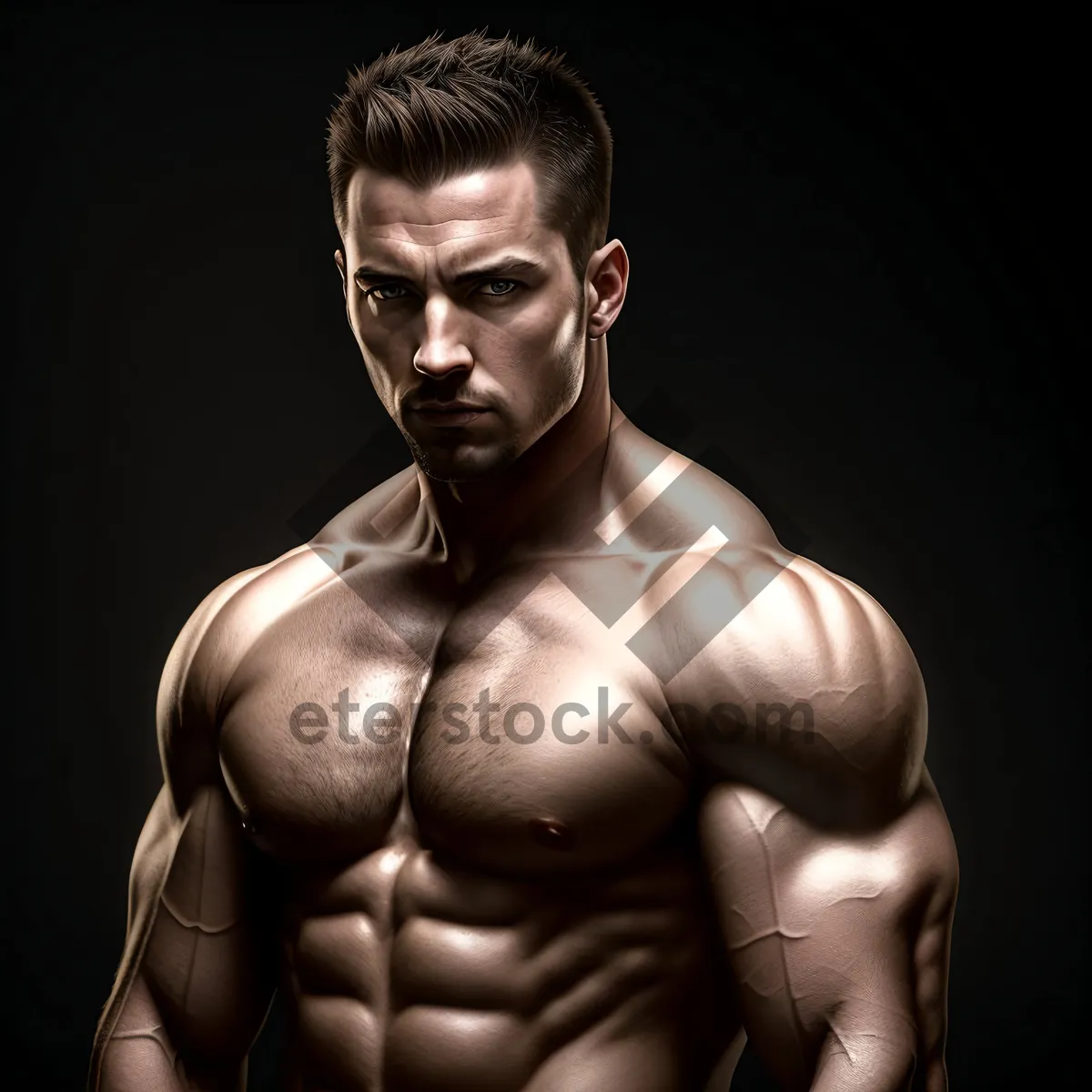 Picture of Muscular male model showcasing strength and style