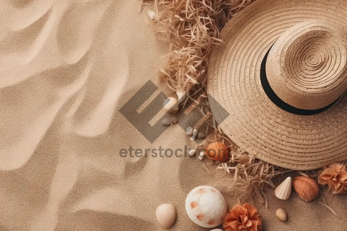 Picture of Egg Ball on Burlap Background.