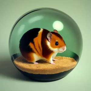 Colorful Animal Egg in Glass Bowl