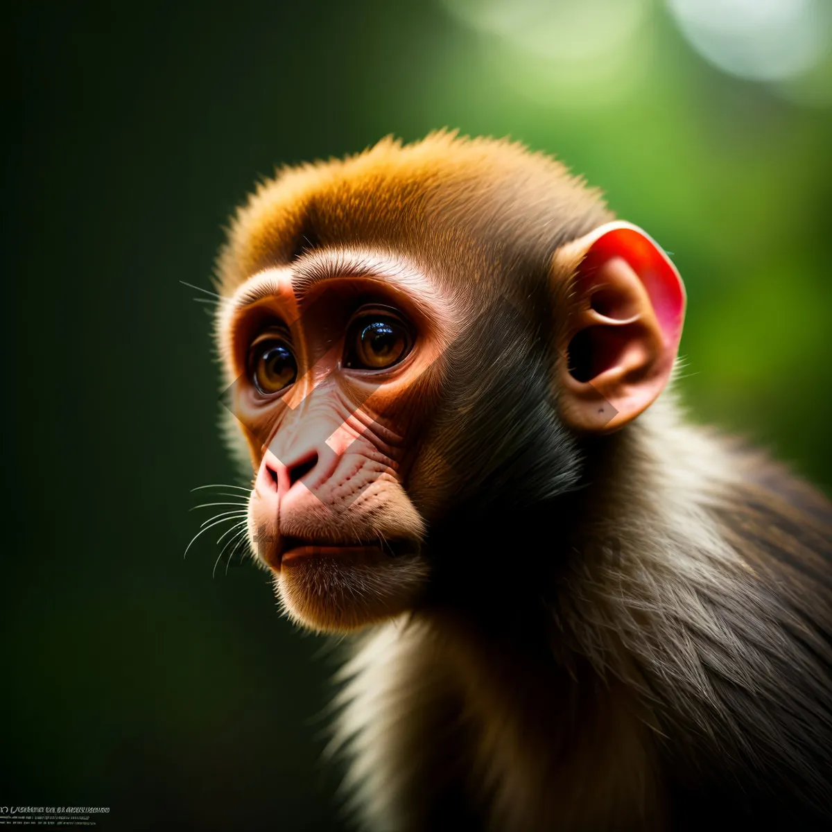 Picture of Wild Primate in Jungle