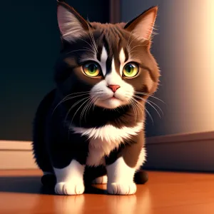 Adorable Gray Tabby Kitty with Curious Whiskers