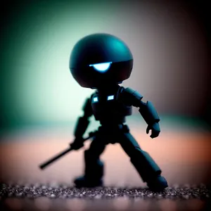 Silhouette Man with 3D Tripod Rack