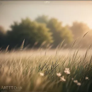 Golden Harvest Field Under Blue Summer Sky