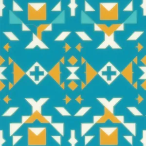 Decorative retro seamless geometric pattern wallpaper.