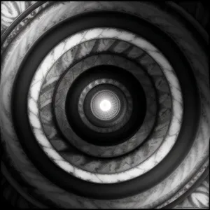 Vibrant Coil of Light: A Dynamic Fractal Spiral