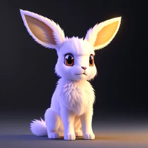 Furry Bunny with Cute Floppy Ears