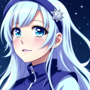 Mystic Beauty: Captivating Moonlit Portrait of a Seductive Lady