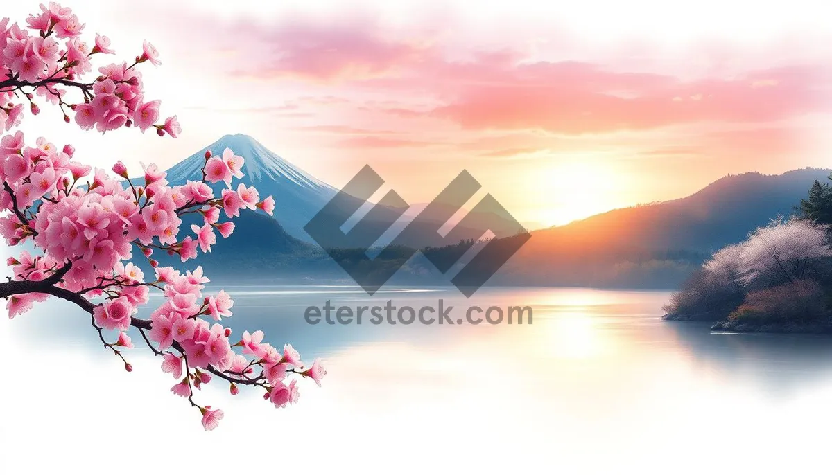 Picture of Japan Summer Sunset Beach Landscape Reflection