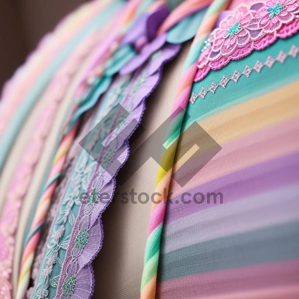 Picture of Colorful Rainbow Maypole Bangle Post: Upright Art Design