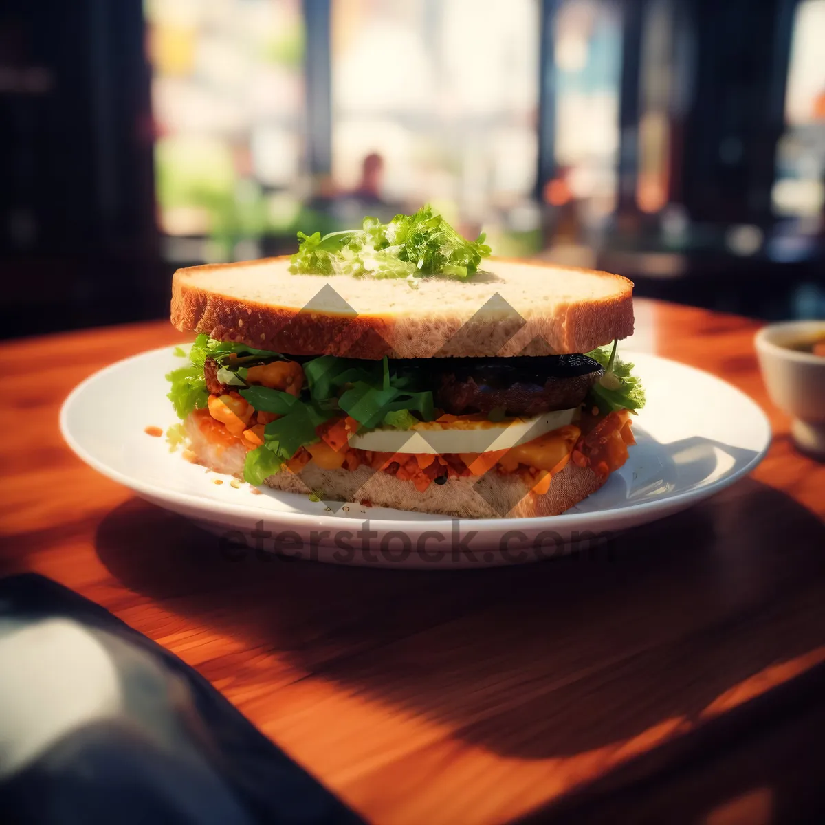 Picture of Gourmet Vegetable Salad with Grilled Meat and Cheese