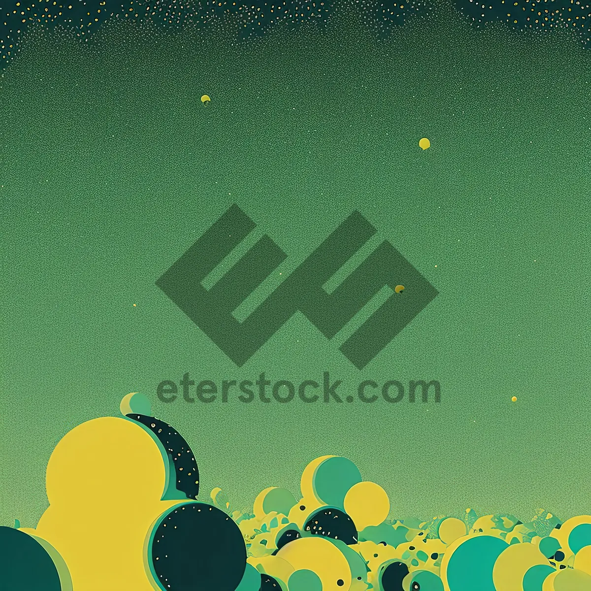 Picture of Abstract Moonlight Celebration Wallpaper with Snow and Stars