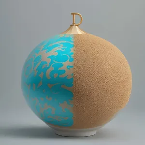 Festive Winter Fruit Decoration in Shiny Gold