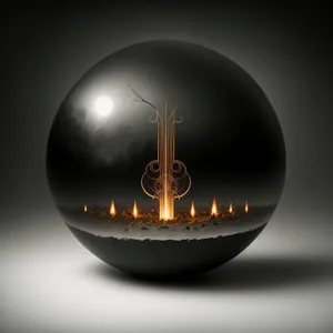 Glass Sphere Icon: Illuminating Light in 3D