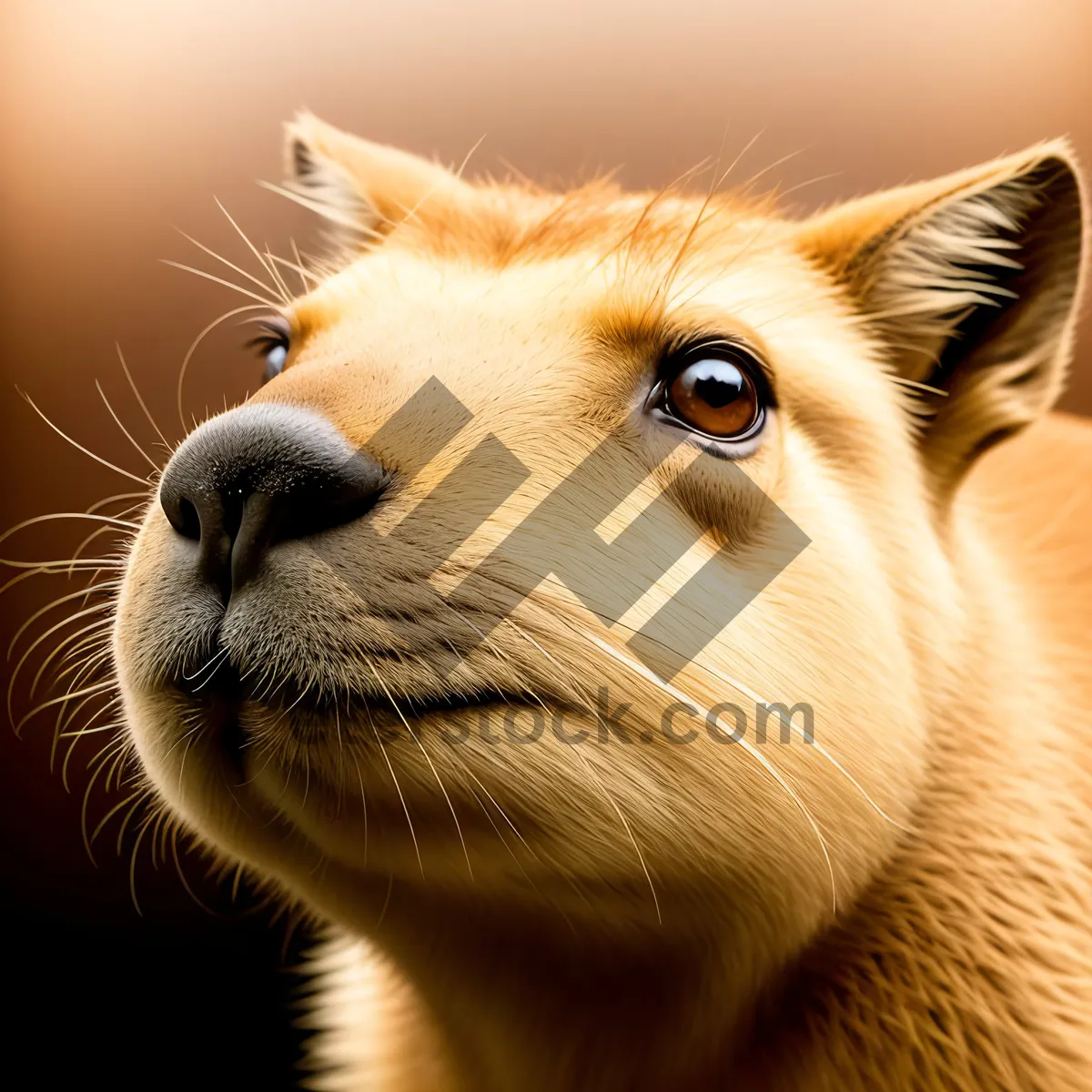 Picture of Furry Feline with Captivating Eyes