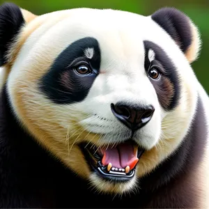 Adorable Giant Panda With Playful Curiosity