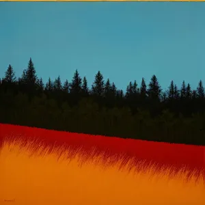 Spectacular Sunset over Serene Lake