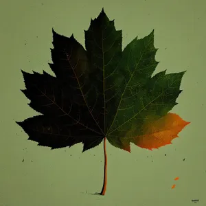 Vibrant Fall Foliage: Maple Leaf in Autumn