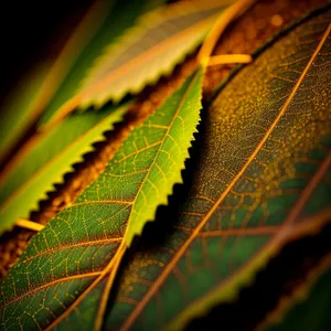Vibrant Leaf Pattern on Sumac Shrub