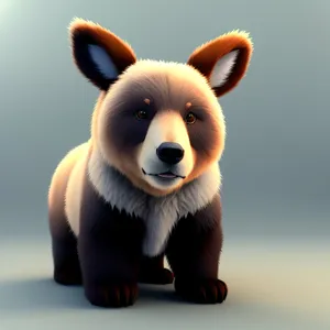 Furry Studio Teddy Cat - Cute 3D Toy Bear