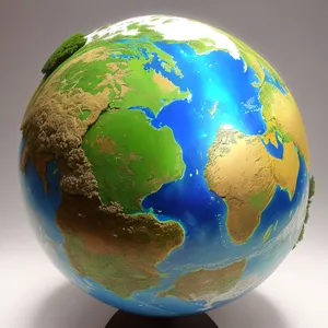 World Globe Egg Planet 3D