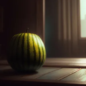 Festive Autumn Harvest: Decorative Pumpkins and Watermelon