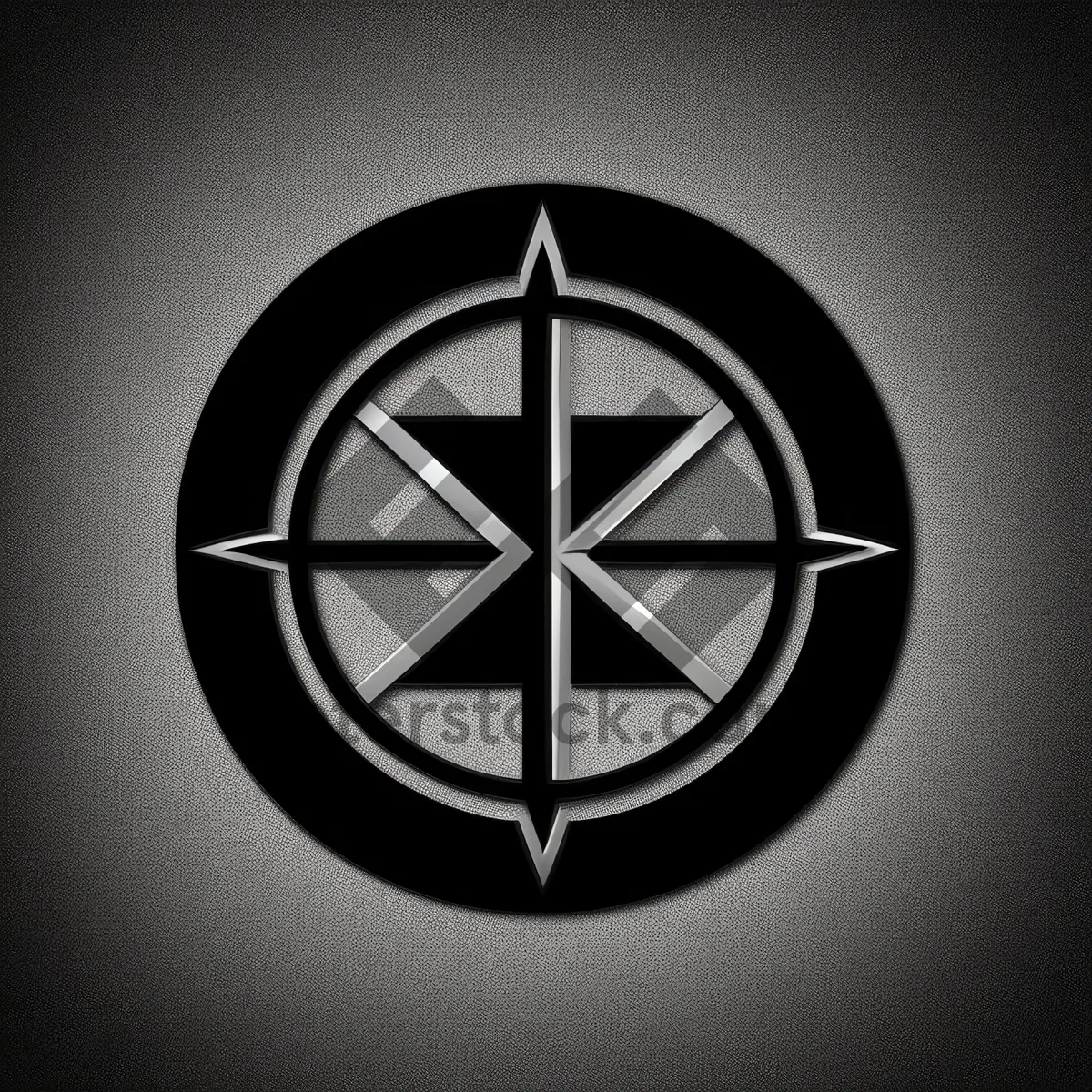Picture of Shiny Black Round Button Icon Design