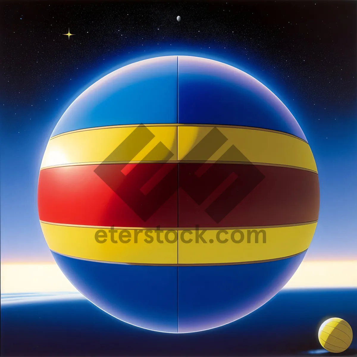 Picture of Patriotic Soccer Globe: Iconic Representation of Patriotism in International Football