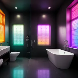 Modern Bathroom Retreat with Elegant Furnishings and Relaxing Atmosphere