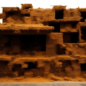 Ancient Stone Ruins - Historic Desert Architecture