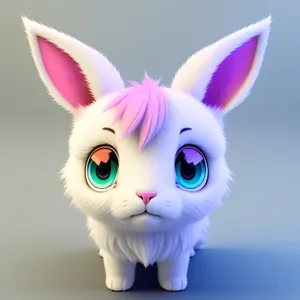 Bunny Kitty: Playful Cartoon Pet with Cute Ears