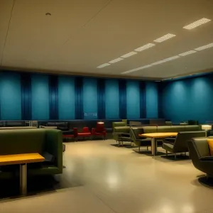 Modern Interior Cinema Room with Elegant Furniture