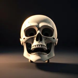 Terrifying Pirate Skeleton Mask Covered in Bones