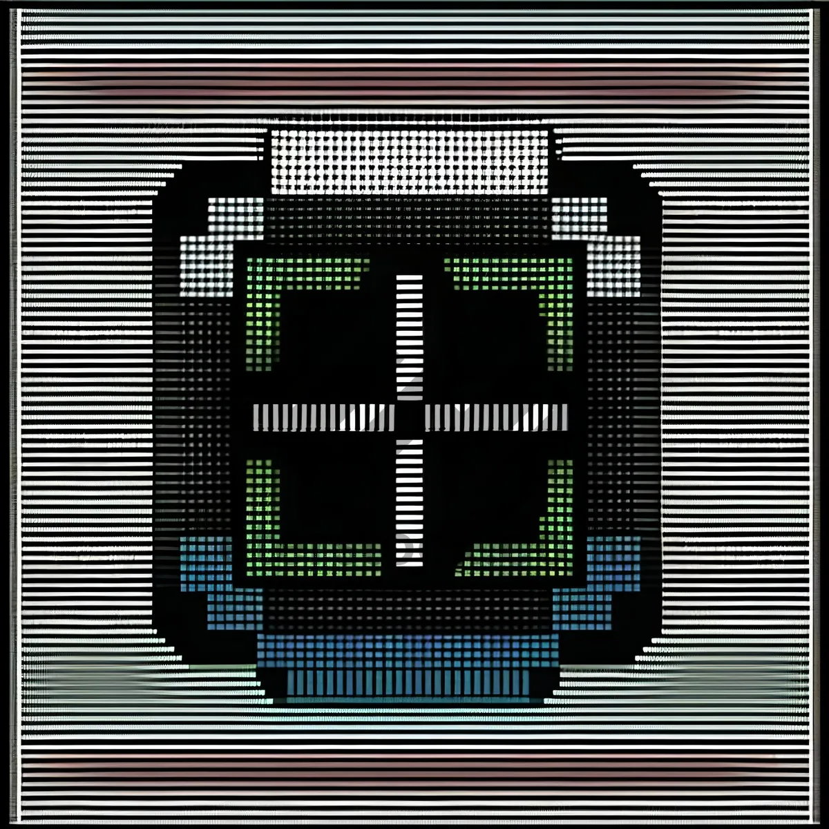 Picture of Futuristic Office Scoreboard and Air Conditioner Device