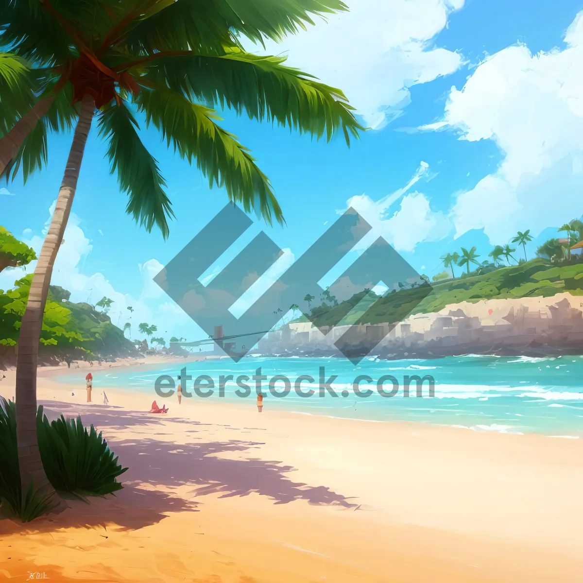 Picture of Exotic Paradise Beach with Turquoise Waters