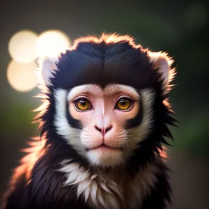 Adorable black kitten with mesmerizing eyes
