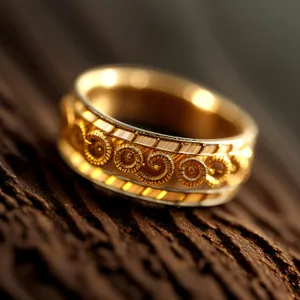 Gorgeous Golden Bangles: A Luxurious Ring of Shiny Gemstones