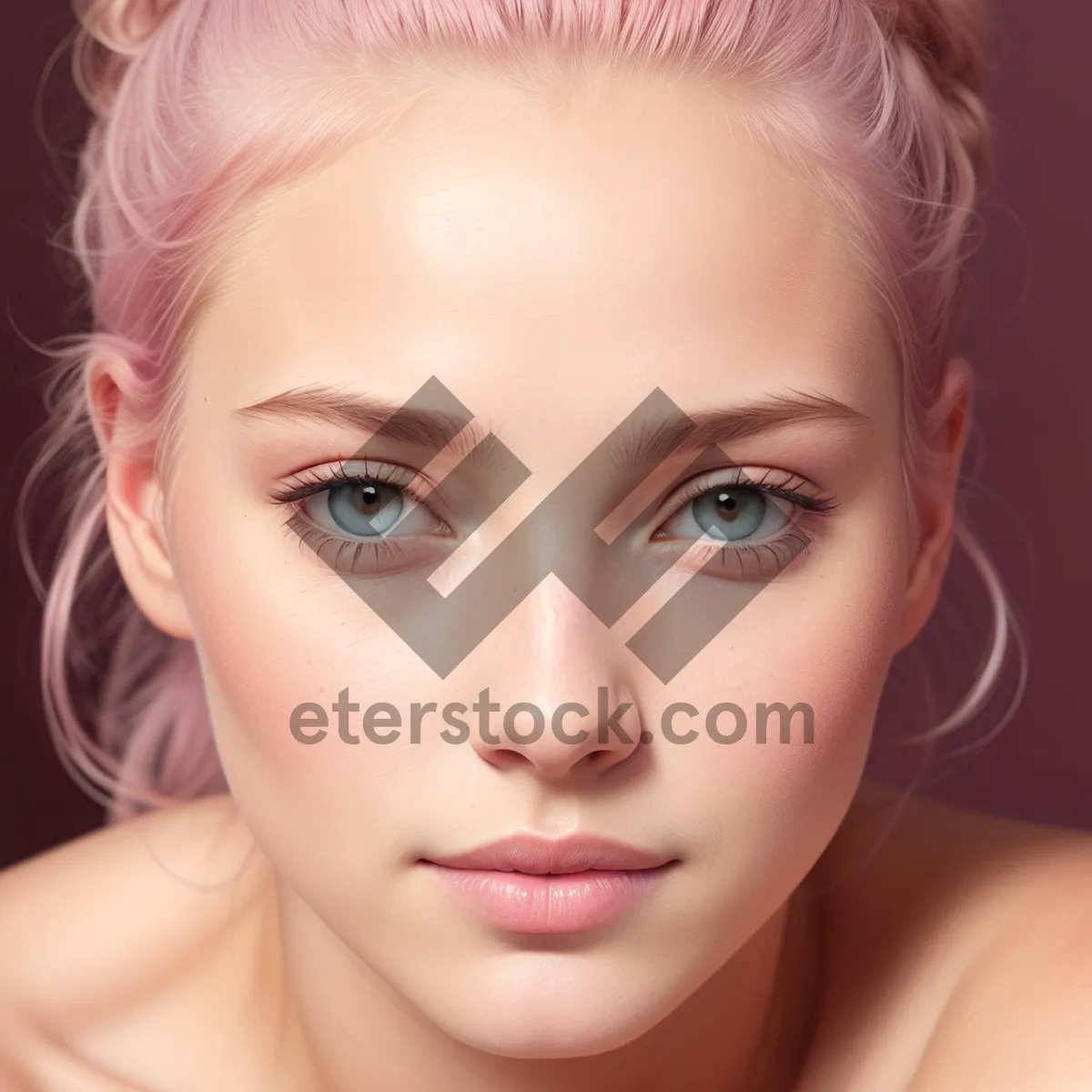 Picture of Gorgeous Fashion Model with Attractive Makeup and Sensual Look