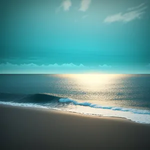 Serene Beachscape under Sunny Skies