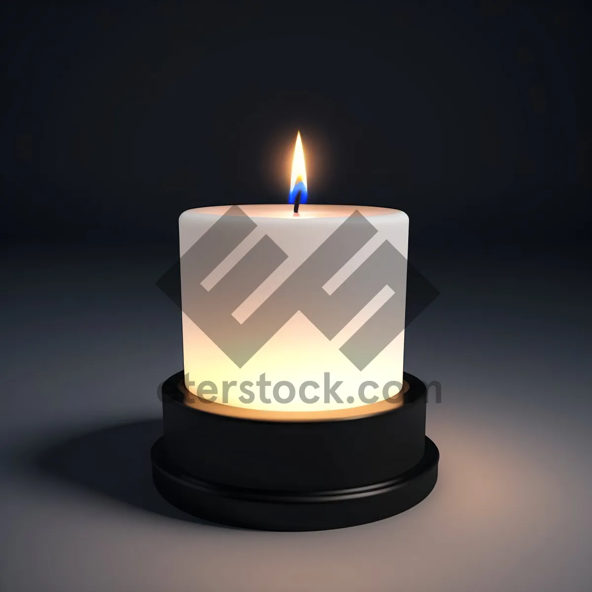 Picture of Flaming Wax Illumination: Celebratory Decorative Candle Icon