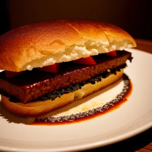 Delicious Cheeseburger on Sesame Bun