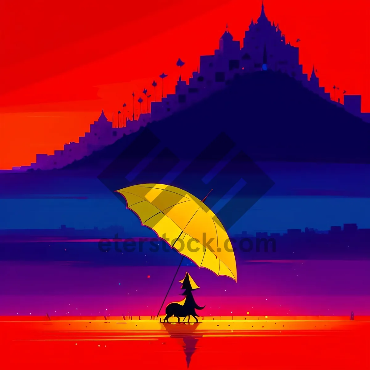 Picture of Rainy day shelter under summer sky