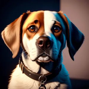 Adorable Dalmatian Puppy in Studio Portrait