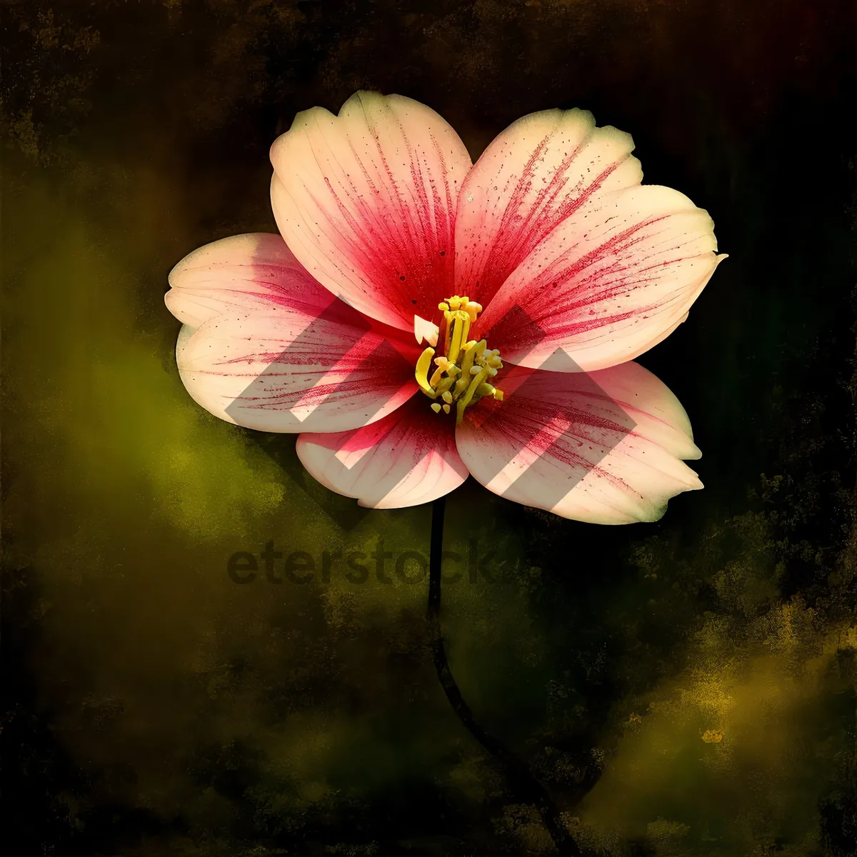 Picture of Vibrant Pink Flower Blossoming in Garden